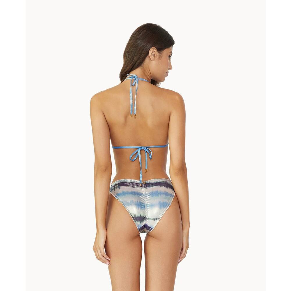 PQ Swim Coastal Lettuce Edge Tie Full Bottoms NWT SIZE M XL